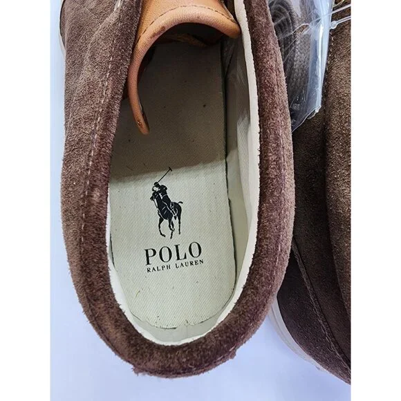 Polo Ralph Lauren Keaton Suede Chukka Boots Size 10.5D Brown Lace Up Casual - Picture 9 of 13